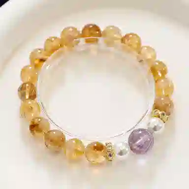 金瑞邦 【赠消磁石】 高能量招财净化磁场国潮新中式运势转运水逆退散考研上岸平安纳福校园通勤穿搭#好运 水晶 手串 男女同款情侣款