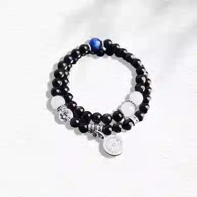 金瑞邦 气质心动 小众设计 文玩 新中式国潮 复古 国风  平步青云 步步高升 精准桃花#好运 黑檀 木作手串 男女同款情侣款