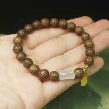 金瑞邦 念珠 竹节 新中式国潮 文玩 简单百搭 显白高档 水逆退散 转运考研上岸 招财进宝 来福 福牌 金丝檀木 手串 男女同款情侣款