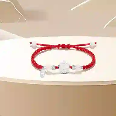 金瑞邦 简单百搭 显白精致 小众设计 高级感  上岸考研学生 莲花 新中式国潮 平安牌 精准#好运 琉璃 手链 男女同款情侣款