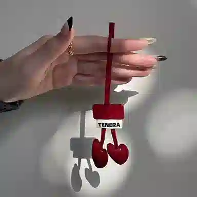 Tenera Cherry Keychain