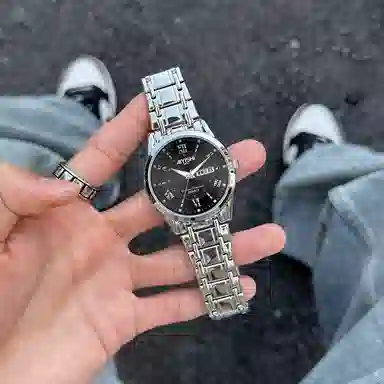 AIYISHI Quartz Watch Black Dial