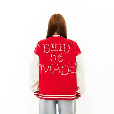 美式复古潮流拼接设计个性百搭棒球服 男女同款