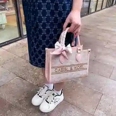 CAEISL&KCIEL Tote Bag Pink