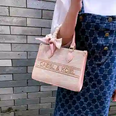 CAEISL&KCIEL Tote Bag Pink