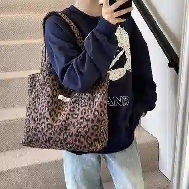 TOMATO&POTATO Leopard Tote