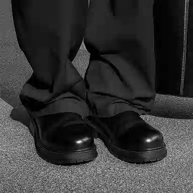 敦奴 皮革 大头英伦复古 显瘦 切尔西靴 男款 黑色