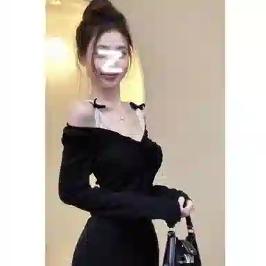 桴生 绝美设计感假两件时尚长袖修身内搭针织衫 女款