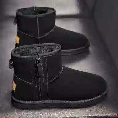 时尚舒适 内里加绒 短筒 雪地靴 男款