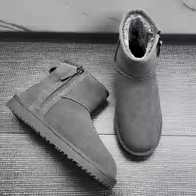 时尚舒适 内里加绒 短筒 雪地靴 男款