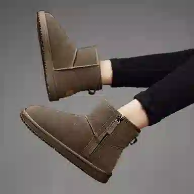 时尚舒适 内里加绒 短筒 雪地靴 男款