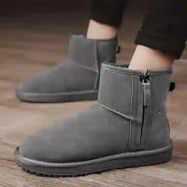 时尚舒适 内里加绒 短筒 雪地靴 男款