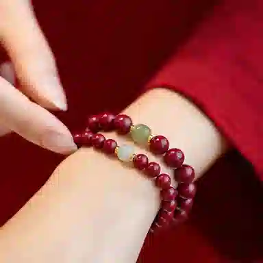 盈满堂 国风单圈 朱砂 手串 女款
