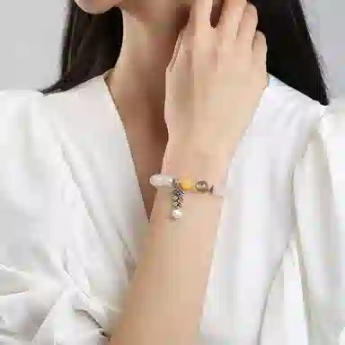 盈满堂 麦穗单圈 简约百搭 水晶 手串 男女同款情侣款