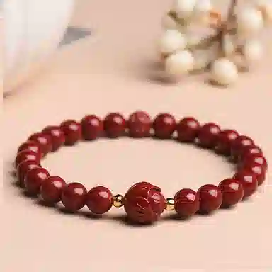 盈满堂 好事莲莲 新中式莲花 朱砂 手串 女款