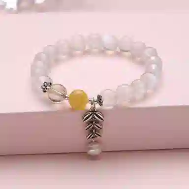 盈满堂 麦穗单圈 简约百搭 水晶 手串 男女同款情侣款