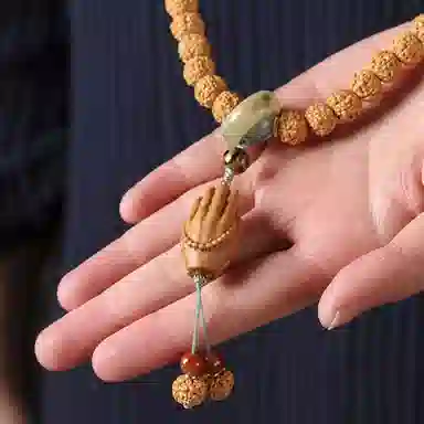 盈满堂 木雕福寿 金刚菩提 菩提类手串 男女同款情侣款