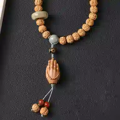 盈满堂 木雕福寿 金刚菩提 菩提类手串 男女同款情侣款