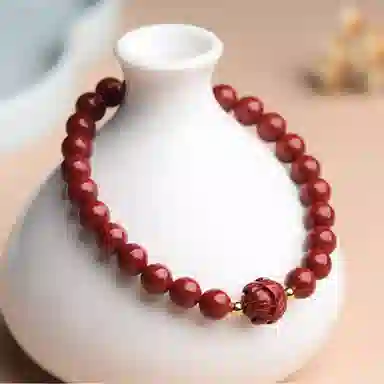 盈满堂 好事莲莲 新中式莲花 朱砂 手串 女款