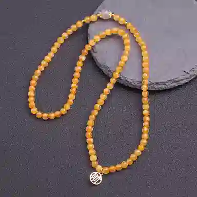 盈满堂 金发晶三圈 小众设计 简约 事业 水晶 手串 女款