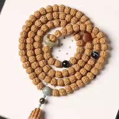 盈满堂 木雕福寿 金刚菩提 菩提类手串 男女同款情侣款