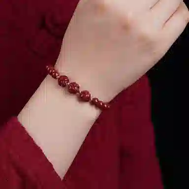 盈满堂 好事莲莲 新中式莲花 朱砂 手串 女款