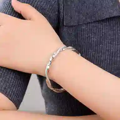 戴之银 爱意交织 合金 手镯 女款