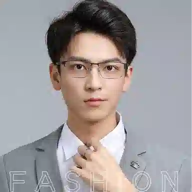 【联系客服可配度数】 康视顿 超轻大脸大框时尚商务 β钛纯钛 方形 光学镜架 男款 可选蔡司依视路明月凯米镜片