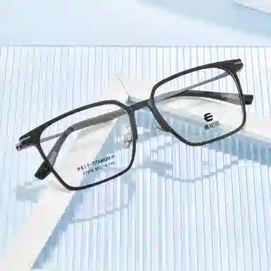 联系客服可选配镜套餐 康视顿 潮流复古 β钛聚醚酰+橡胶脚套 光学镜架 男女同款情侣款