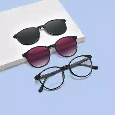 康视顿 三合一偏光夹片套镜 太阳眼镜 男款