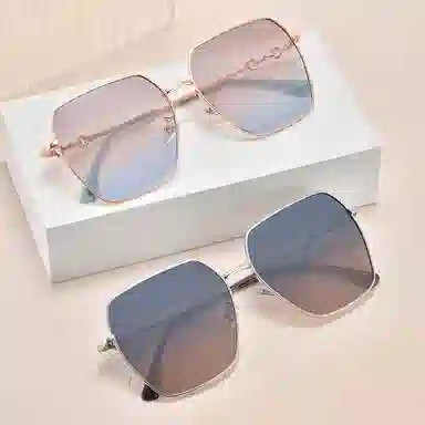 康视顿 新款尼龙偏光男士墨镜开车驾驶镜防紫外线 不规则形 太阳眼镜 男女同款情侣款