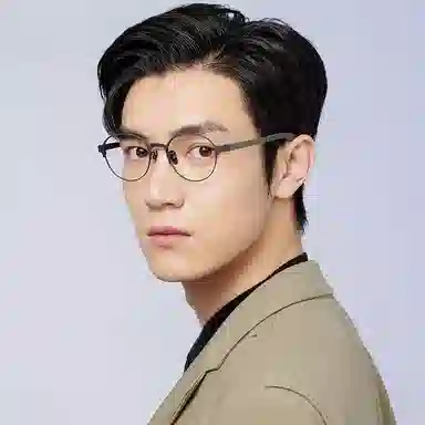 【联系客服可配度数】 康视顿 中性超轻近视 钛β钛硅胶 椭圆形 光学镜架 男女同款情侣款 深红色 灰青色 砂杏色 黑灰色