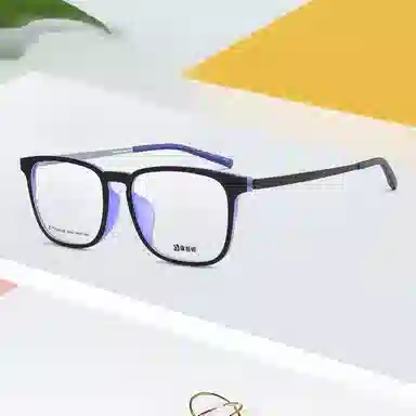 【联系客服可配度数】 康视顿 休闲商务近视眼镜框 β钛 方形 光学镜架 男款 可选蔡司依视路凯米明月镜片