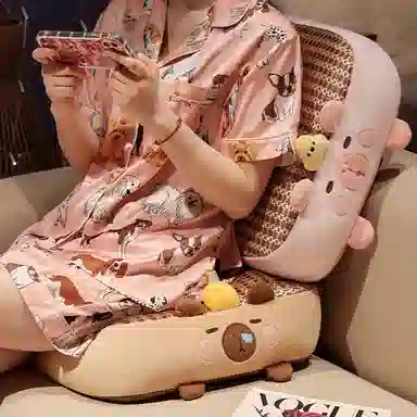 公主恋人 卡皮巴拉冰藤蒲团坐垫 玩偶周边