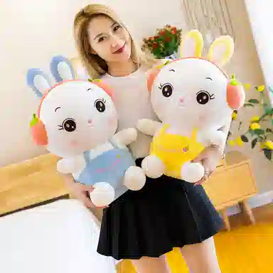 公主恋人 草莓水果免 陪伴萌物 可爱萌兔 玩偶 毛绒公仔