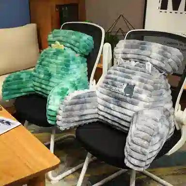 公主恋人 炫彩扎染卡通动物腰靠 靠枕 靠垫 玩偶周边