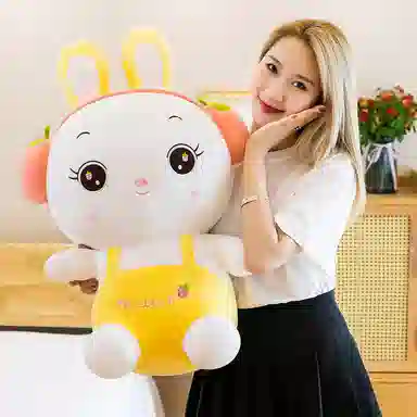 公主恋人 草莓水果免 陪伴萌物 可爱萌兔 玩偶 毛绒公仔