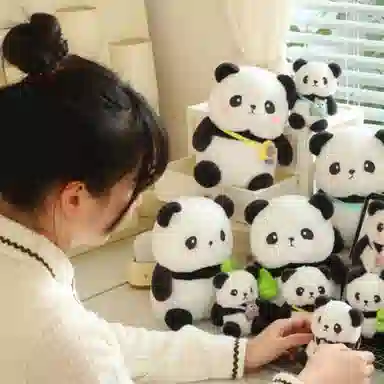 公主恋人 球球熊猫安抚布娃娃 玩偶 毛绒挂件