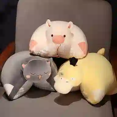 公主恋人 多功能冰豆豆午睡枕小枕头 玩偶 毛绒公仔