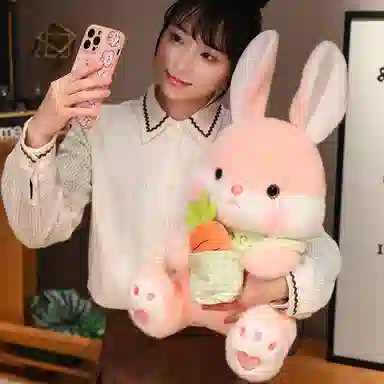 公主恋人 坐姿呆萌爱妮兔儿童安抚娃娃 玩偶 毛绒公仔