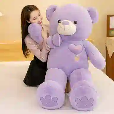 公主恋人 花朵领结熊 玩偶 毛绒公仔