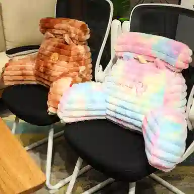 公主恋人 炫彩扎染卡通动物腰靠 靠枕 靠垫 玩偶周边