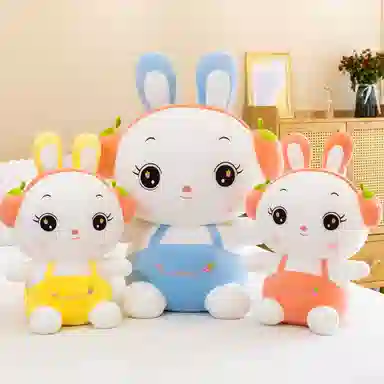 公主恋人 草莓水果免 陪伴萌物 可爱萌兔 玩偶 毛绒公仔