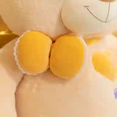 公主恋人 花朵领结熊 玩偶 毛绒公仔