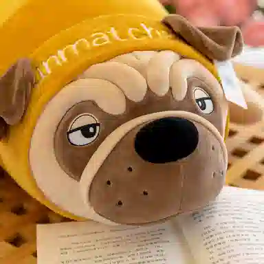 公主恋人 沙皮狗 巴哥犬 狗狗抱枕 布娃娃 玩偶 毛绒公仔