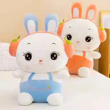 公主恋人 草莓水果免 陪伴萌物 可爱萌兔 玩偶 毛绒公仔