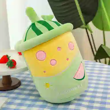 公主恋人 果汁奶茶杯抱枕 饮料靠枕 布娃娃 玩偶 毛绒公仔