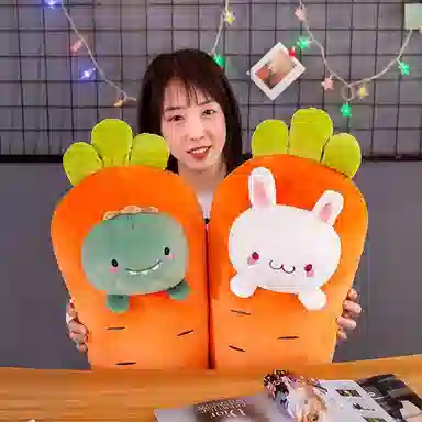 公主恋人 变身萝卜抱枕 胡萝卜兔子 小猪 小熊 恐龙 布娃娃 玩偶 毛绒公仔