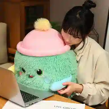 公主恋人 长毛怪兽抱枕 玩偶 毛绒公仔