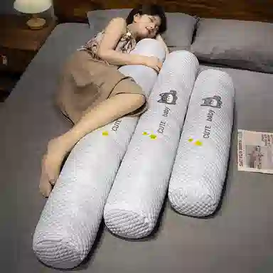 公主恋人 冰豆豆圆柱抱枕 简约长条枕 玩偶周边